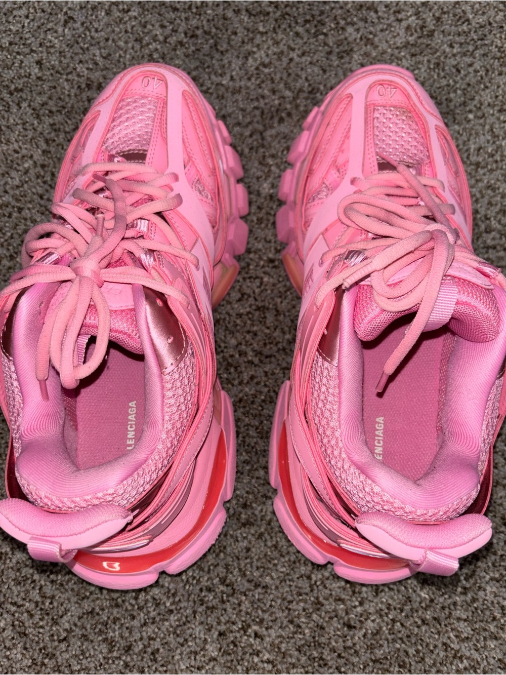 Balenciaga Women's Pink Track Sneakers - Picture 4 of 7